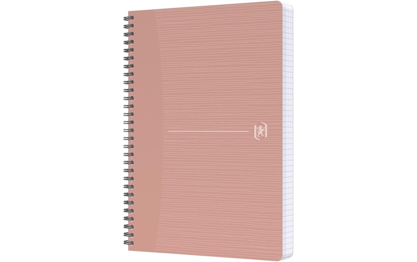 Oxford Collegeblock A5, kariert 5 mm, Spiralbindung, 90 Blatt, 90 g/m² – weiss, für SCRIBZEE App