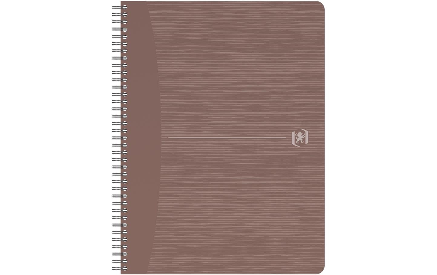 Oxford Spiralbuch – A4 – kariert – 90 Blatt – Doppelspirale, CupCycling-Cover, mehrfarbig, PEFC – 6 Stück