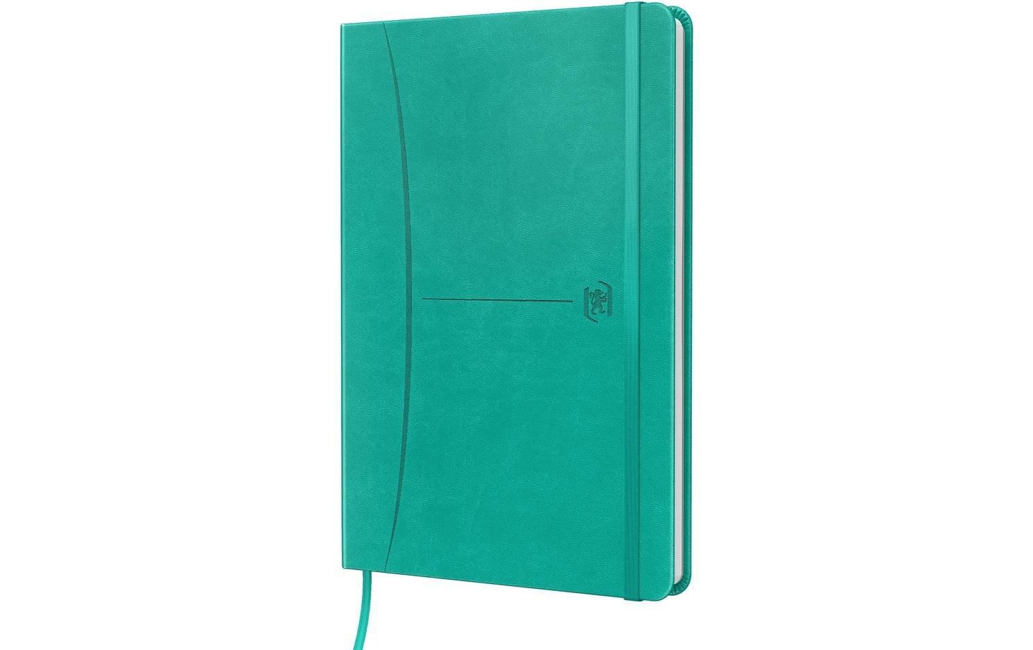 Oxford Notizbuch – A5 – punktiert – 80 Blatt – Hardcover, Gummiband, Lesezeichenband – türkis, EU Ecolabel