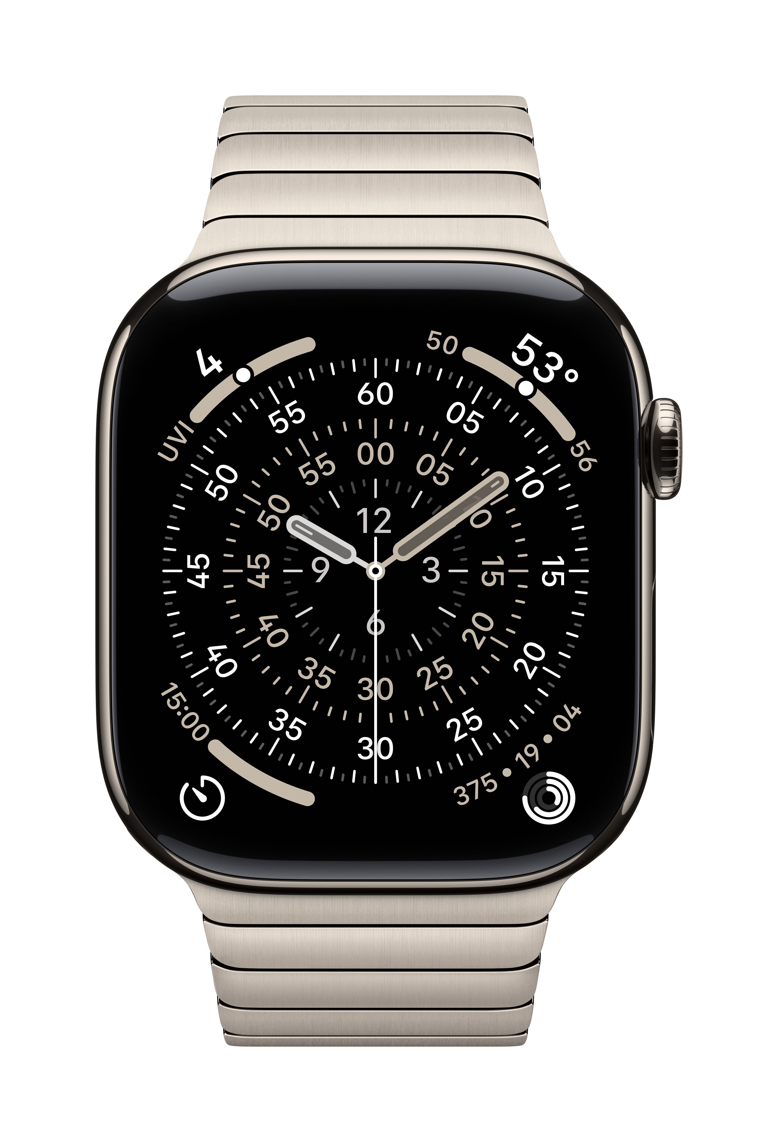 Apple Link Armband – Band – für Apple Watch 46 mm, Silber, Edelstahl