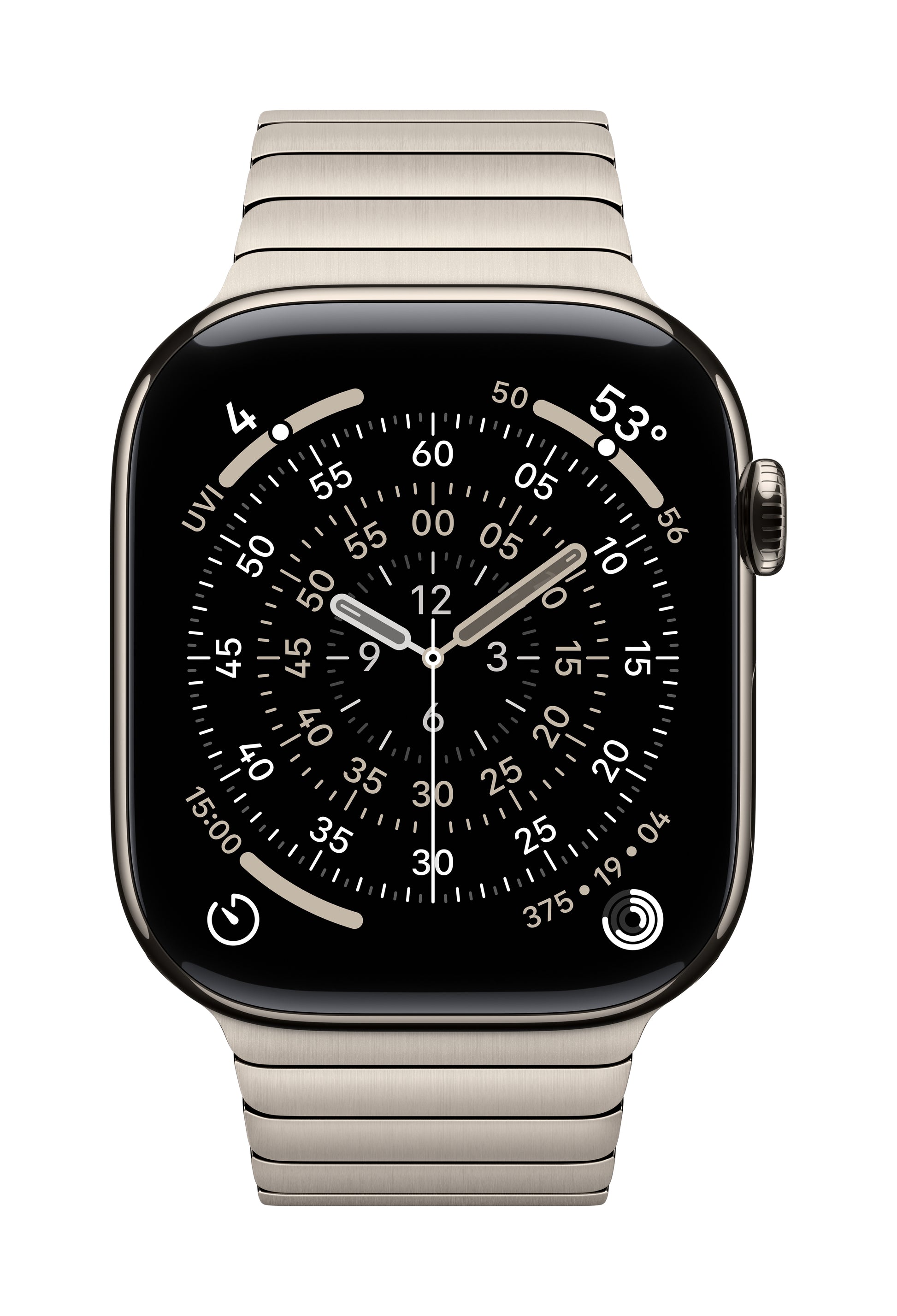 Apple Gliederarmband Edelstahl – Titan, für Apple Watch