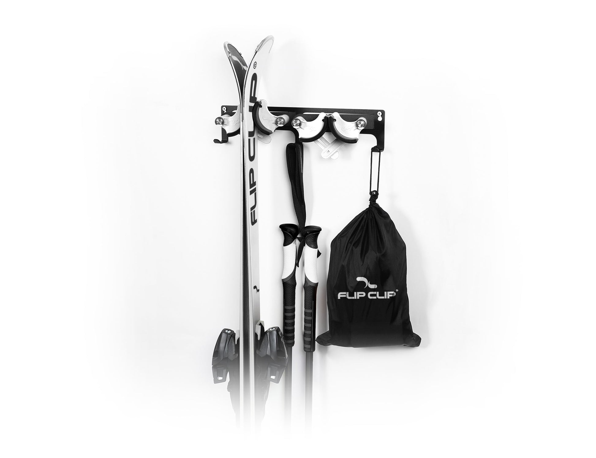 Flip Clip Wandhalterung – Stahl – Weiss – 30 kg