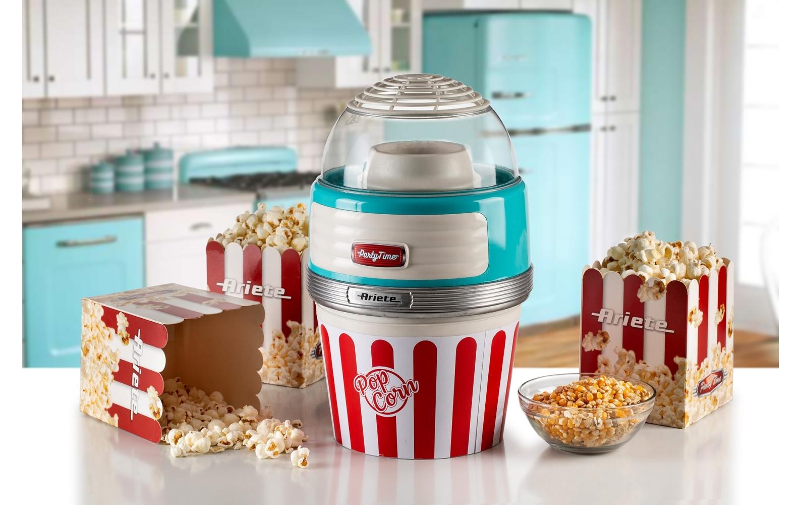 Ariete Popcorn-Maschine ARI-2957-BL – 1100 W – blau/rot/weiss