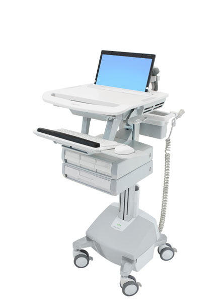 Ergotron StyleView LiFe IT-/Medizin-Fahrwagen – höhenverstellbar, für Laptops bis 17,3"