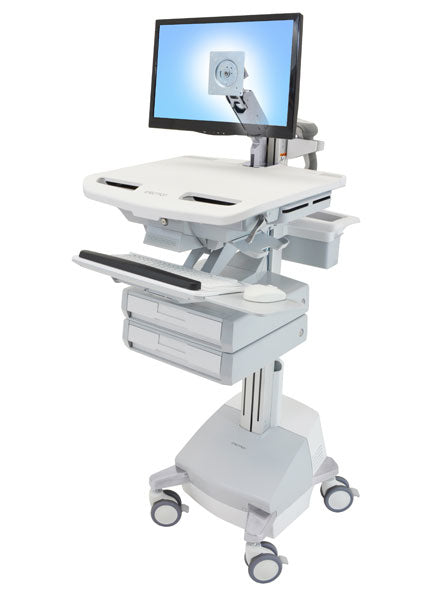 Ergotron StyleView IT-/Medizin-Fahrwagen – mit LCD-Arm, 2 Schubladen
