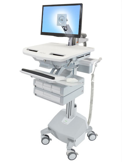 Ergotron StyleView IT-/Medizin-Fahrwagen – mit LCD-Arm