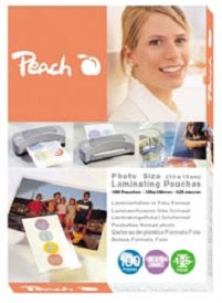 Peach Laminierfolien 106 × 156 mm – 125 µm, glänzend, 25 Stück