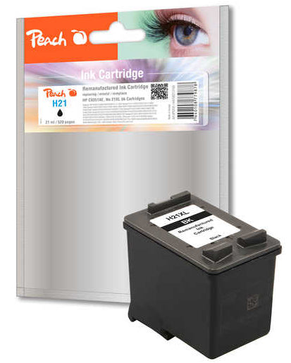 Peach 21XL Schwarz Tintenpatrone (Kompatibel) – 520 Seiten – für HP DeskJet F4190/F4194, HP OfficeJet J5520