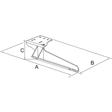 RAM Mounts Fahrzeug-Dock für Ford F-250–F-750, Excursion – Stahl, Schwarz