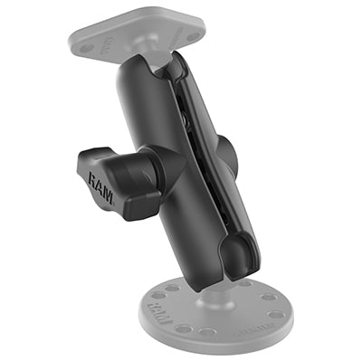 RAM Mounts RAM-B-201U – Doppel-Socket-Arm, 1" Kugel, Schwarz