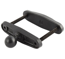 RAM Mounts RAM-B-247U-3 – Klemmfuss mit Kugelkopf, Aluminium, Kugeldurchmesser 2,54 cm, Schwarz