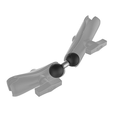 RAM Mounts RAM DOPPEL 1 1/2 Zoll KUGEL – VESA-Adapterplatte – Aluminium, Doppelkugel – Schwarz