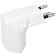 Steffen Peachick Move Winkeladapter – 1× Steckdose T13, 90° abgewinkelt, 270° drehbar, Kinderschutz, Weiss