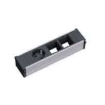 Bachmann CONI Einbausteckdosenleiste, 1×T13, Einbau, Eingang GST18I3, 0,1 m – Schwarz