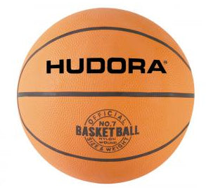 HUDORA Basketball – Grösse 7 – Ø 24 cm – Naturgummi, Orange