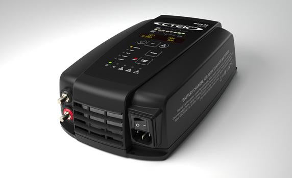 Ctek MXTS 40 Batterieladegerät 12/24 V, 40 A – 8-Stufig, für Blei-Säure (nass, AGM, Gel), Auto – Schwarz