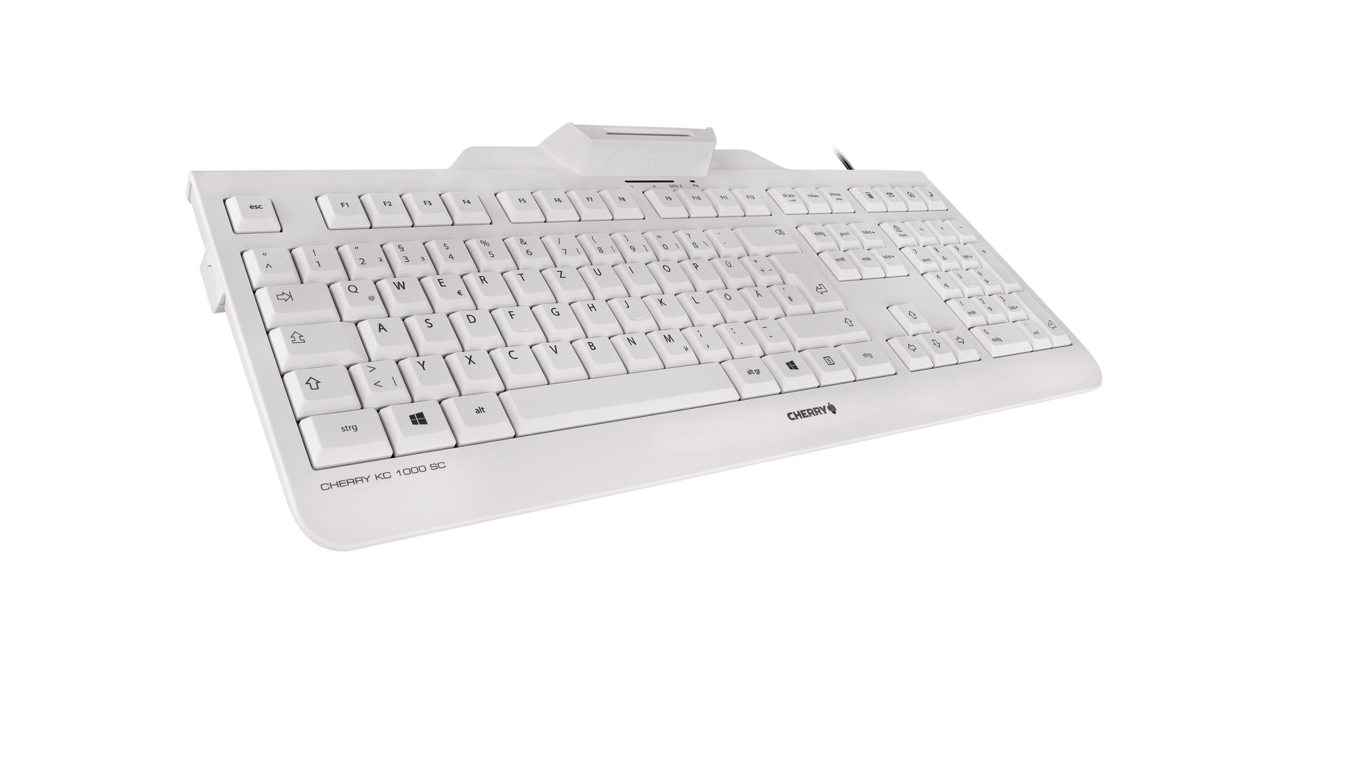 CHERRY KC 1000 SC – Tastatur, kabelgebunden (USB), DE-Layout (DE) – für Windows, macOS & Linux