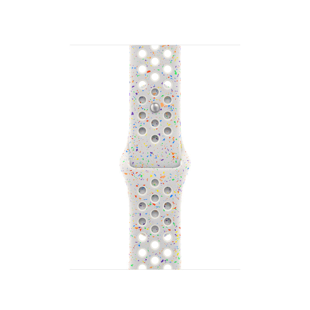 Apple Nike Sport - Armband - für Apple Watch (38-41 mm, Serie 1-9 & SE), Pure Platinum, M/L