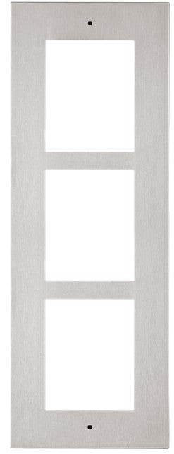 2N Montagerahmen – 130×5×361 mm, 3 Module, Silber, für 2N IP Verso, 2N LTE Verso, 2N Helios IP Verso