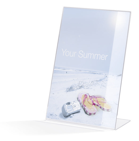 Durable Tischprospekthalter A4 – Hochformat – Acryl, transparent