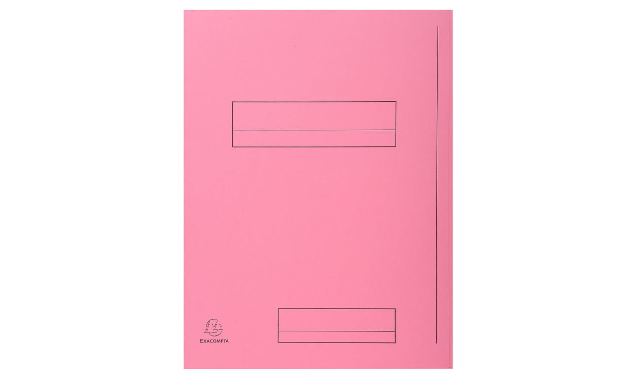 Exacompta Einlagemappe Super 250 A4 – Karton, Pink, 50 Stk.