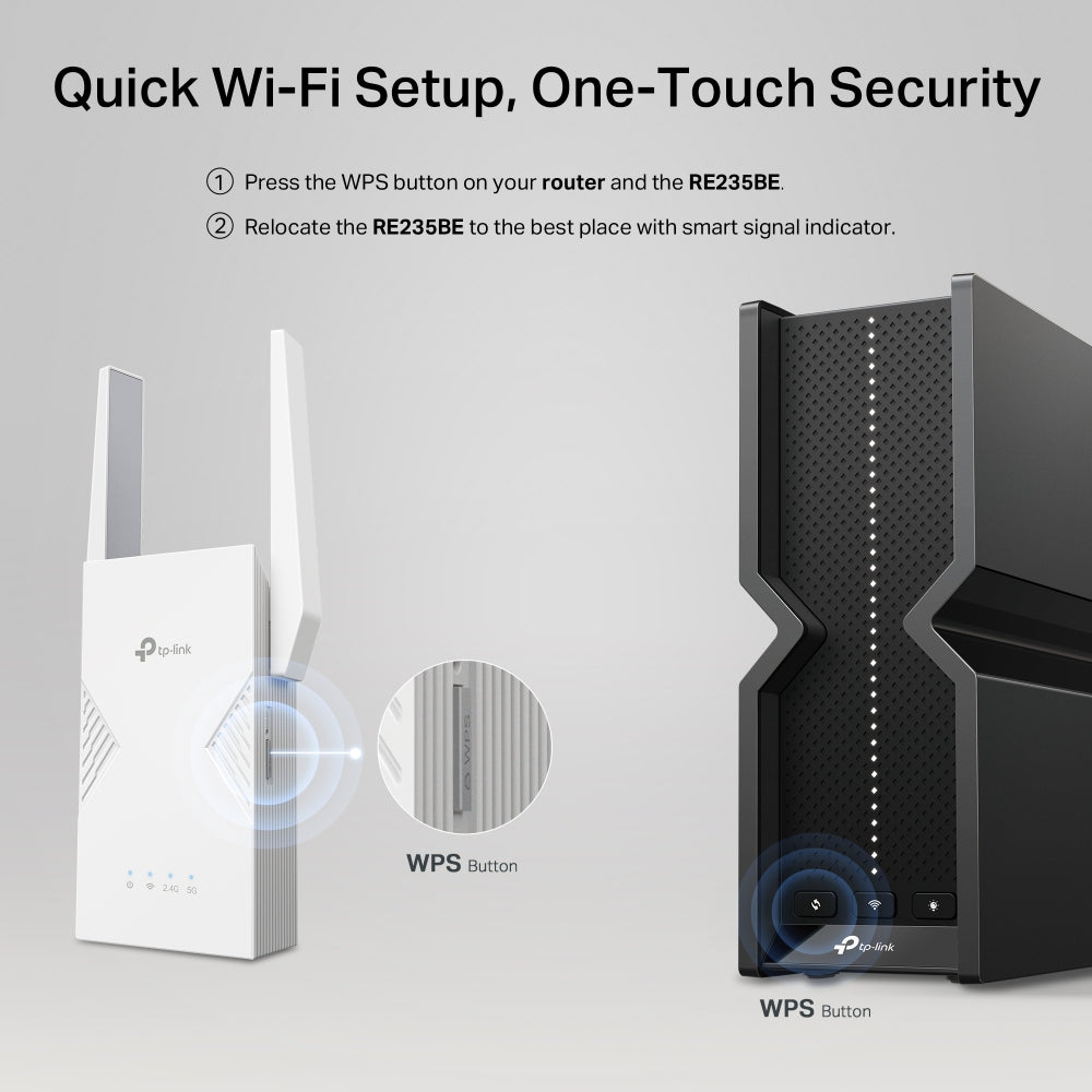 TP-Link RE235BE – Access Point – Wi‑Fi 7 (2,4/5 GHz), 3,6 Gbit/s, 2,5GbE