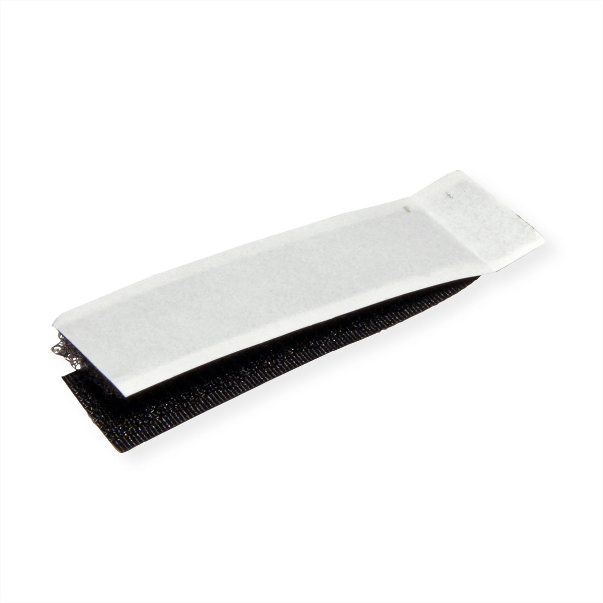 Velcro Klettband – 16 × 70 mm, schwarz, selbstklebend, 1 Stk.