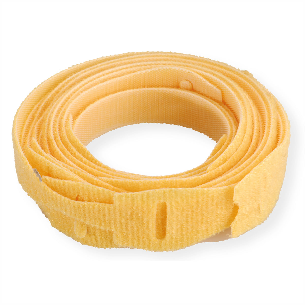 Velcro ONE-WRAP Strap Klettband 20 cm – 10-teilig, mit Lasche, wiederverwendbar, Gelb
