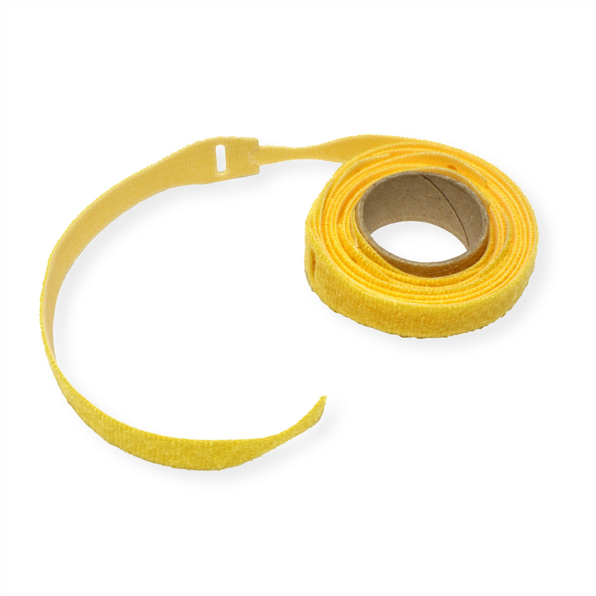 Velcro ONE-WRAP Strap Klettband 20 cm – 10-teilig, mit Lasche, wiederverwendbar, Gelb