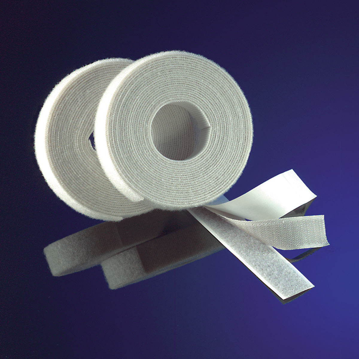 Velcro Klettband – 20 mm × 25 m, weiss, selbstklebend