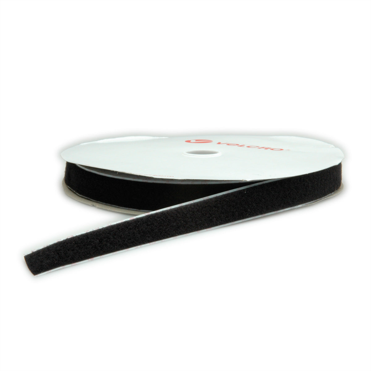 Velcro Selbstklebendes Klettband – 25 mm × 25 m, schwarz