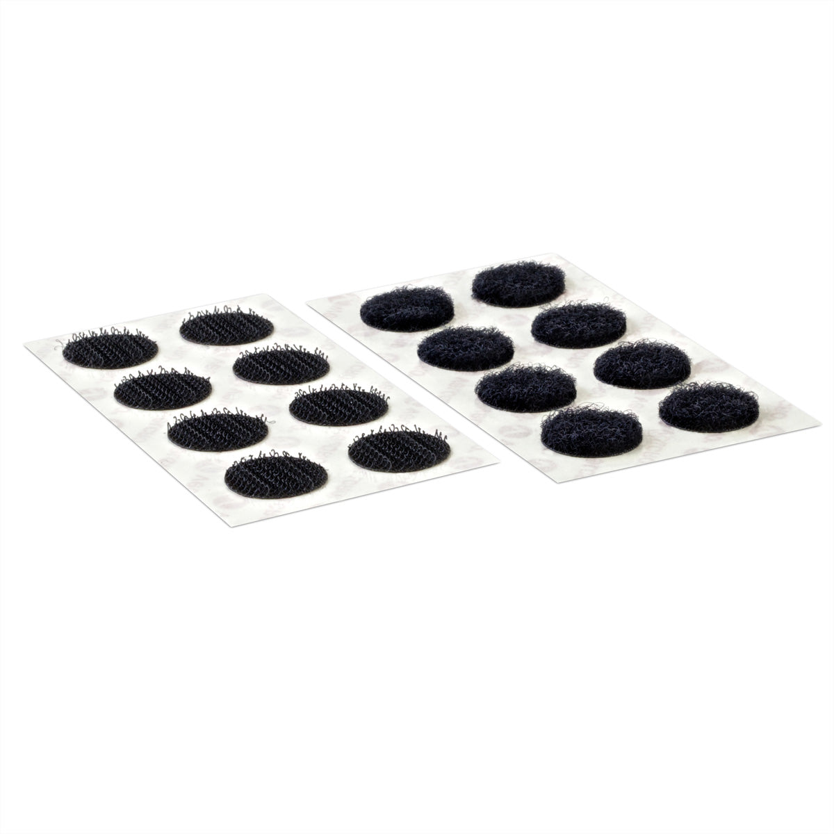 Velcro Selbstklebende Klettpunkte – 16 mm, 16 Stk., schwarz