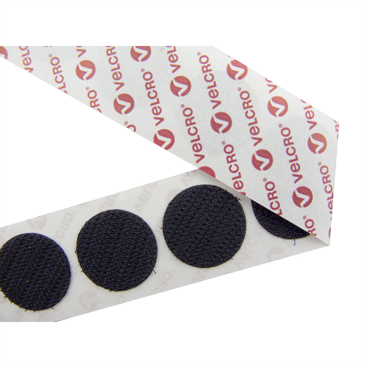 Velcro Montagepad – Ø 19 mm, weiss, 125 Stk., selbstklebend