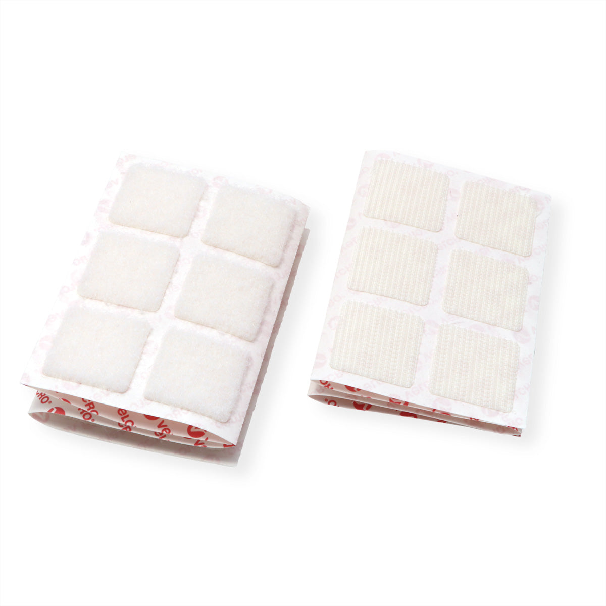 Velcro Klettquadrate – 25 mm × 25 mm, weiss, 24 Stk.