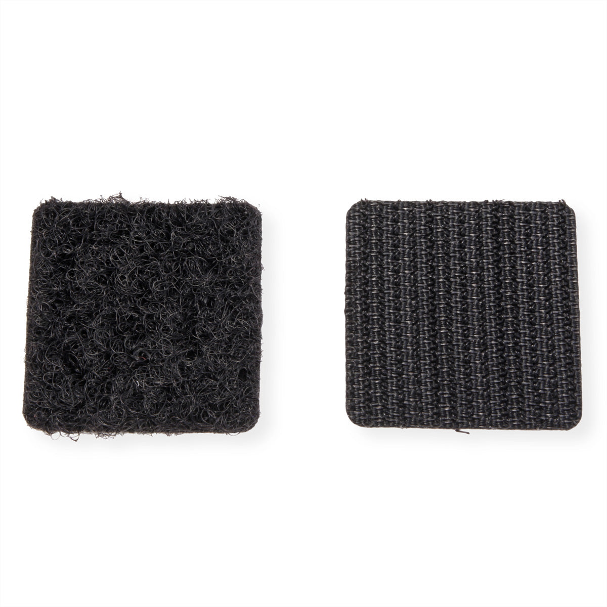 Velcro Klettband selbstklebend – 25 × 25 mm, schwarz, 24 Stk.
