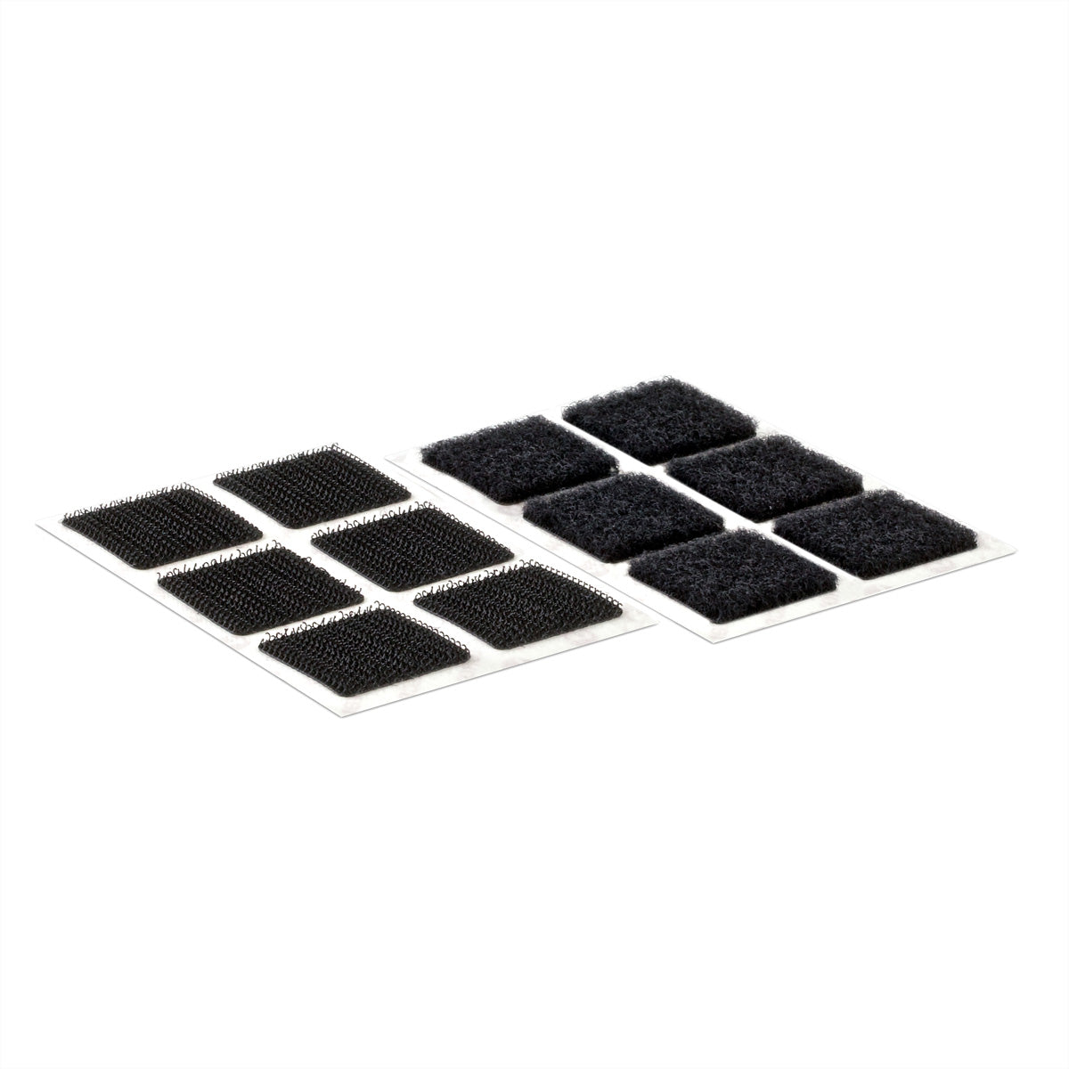 Velcro Klettband selbstklebend – 25 × 25 mm, schwarz, 24 Stk.