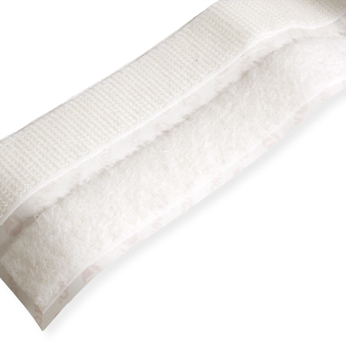 Velcro Selbstklebendes Klettband – 20 mm × 1 m, weiss, 1 Stk.