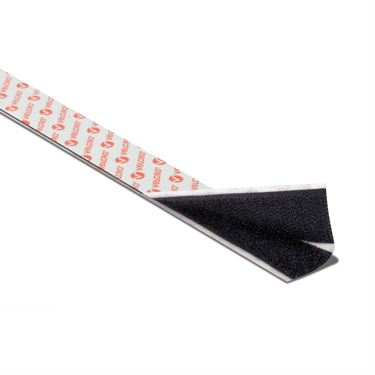 Velcro Klettband selbstklebend – 20 mm × 1 m, schwarz, 1 Stk.