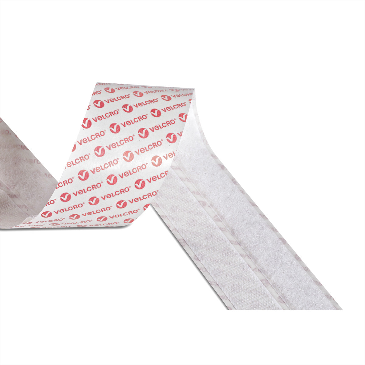 Velcro Selbstklebendes Klettband – 20 mm × 2,5 m, weiss, 1 Stk.