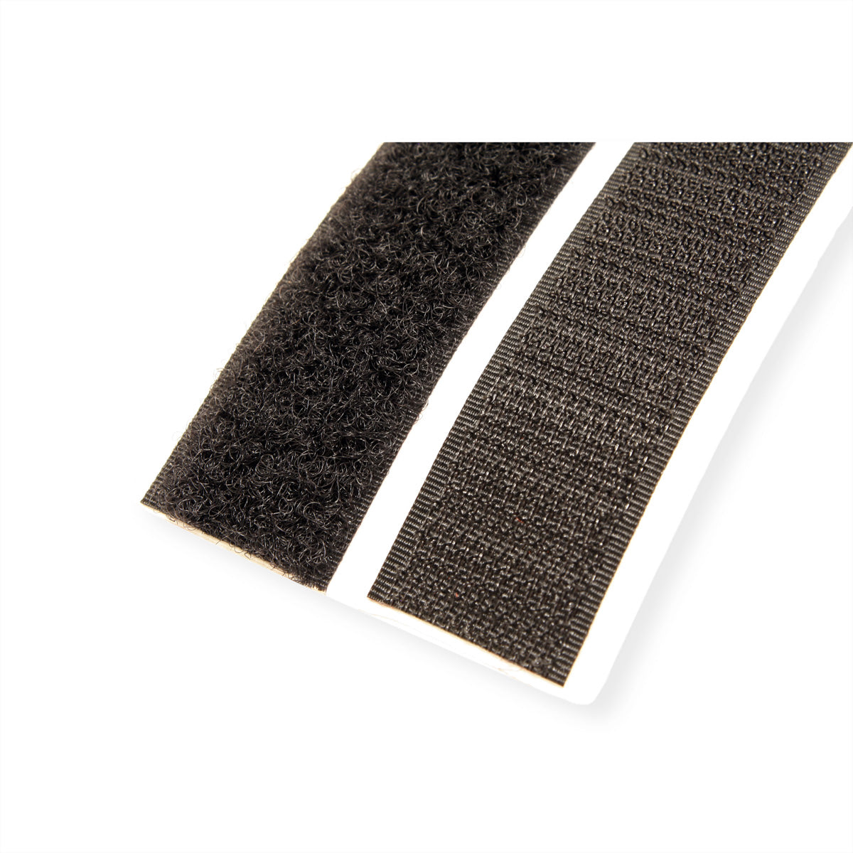 Velcro Klettband selbstklebend – 20 mm × 5 m, schwarz