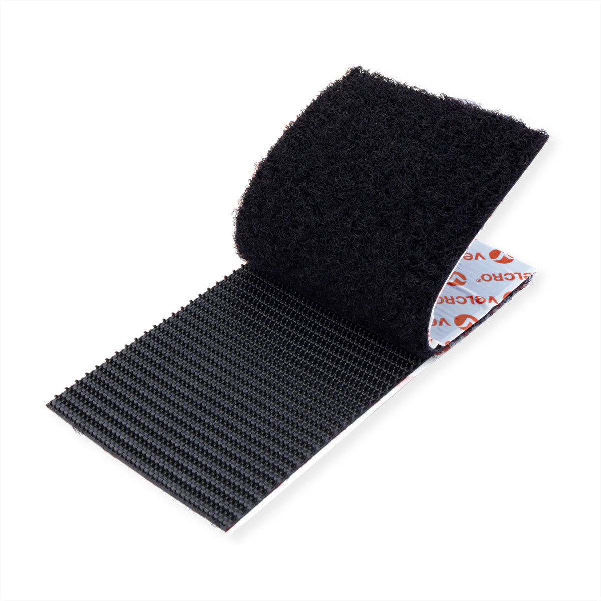 Velcro Klettstreifen extra stark – 50 mm × 0,1 m, schwarz, selbstklebend, bis 7 kg, 2 Sets