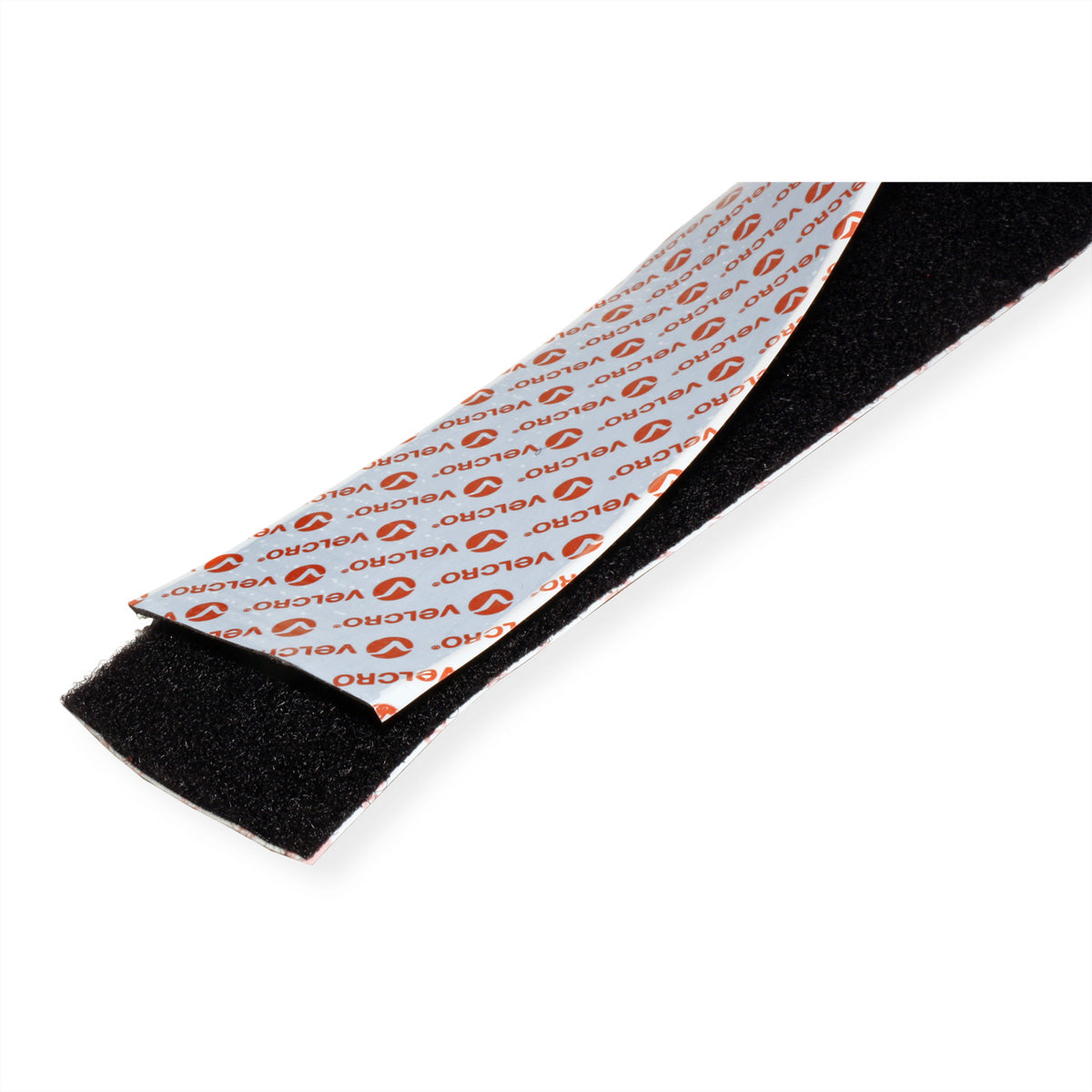 Velcro Klettband extra stark – 50 mm × 2,5 m, schwarz, selbstklebend
