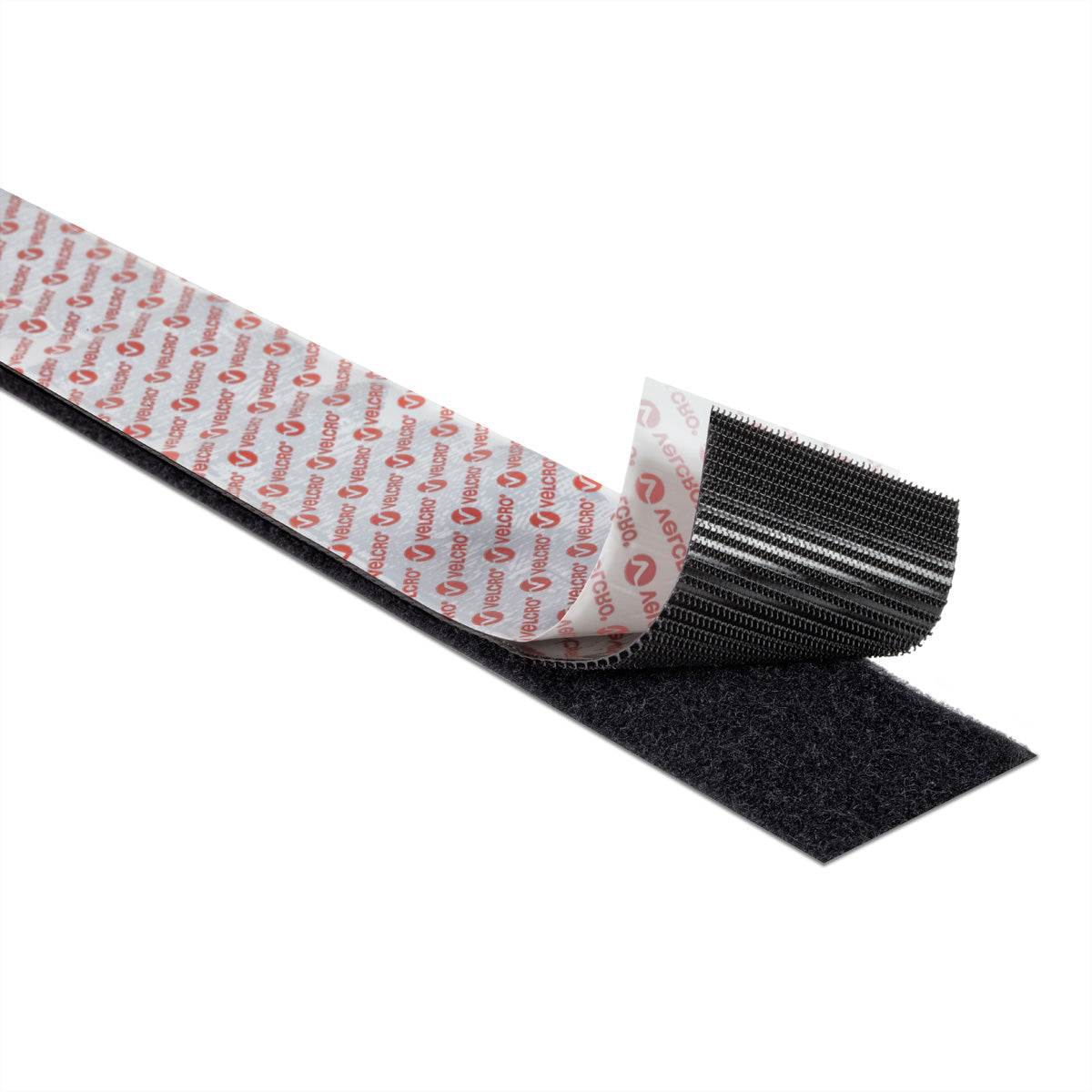 Velcro Klettband extra stark – 50 mm × 2,5 m, schwarz, selbstklebend
