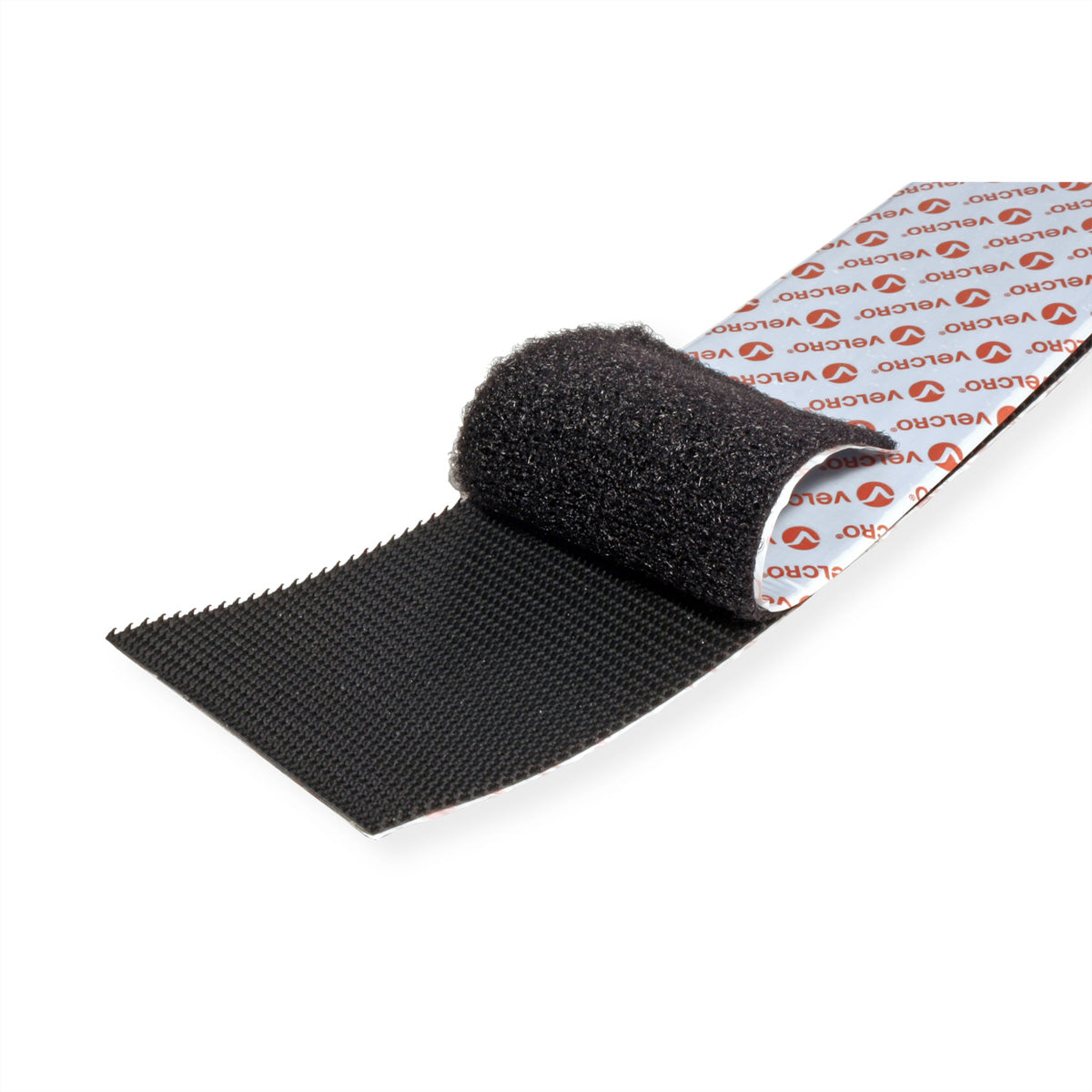 Velcro Klettband extra stark – 50 mm × 5 m, schwarz, selbstklebend, Innen & Aussen, 1 Stk.