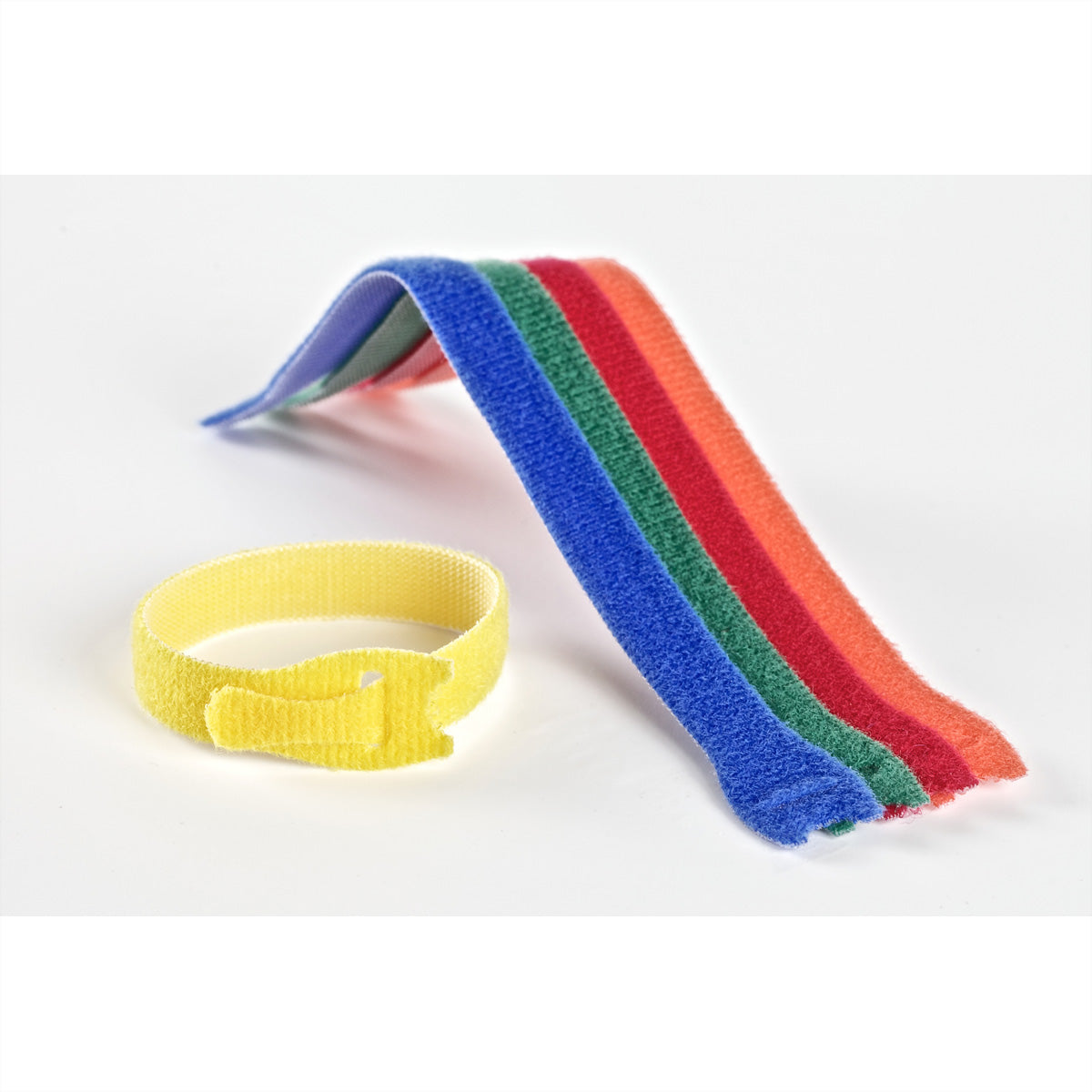 Velcro ONE-WRAP Klettband 12 mm × 200 mm – 5-teilig, wiederverwendbar, mehrfarbig