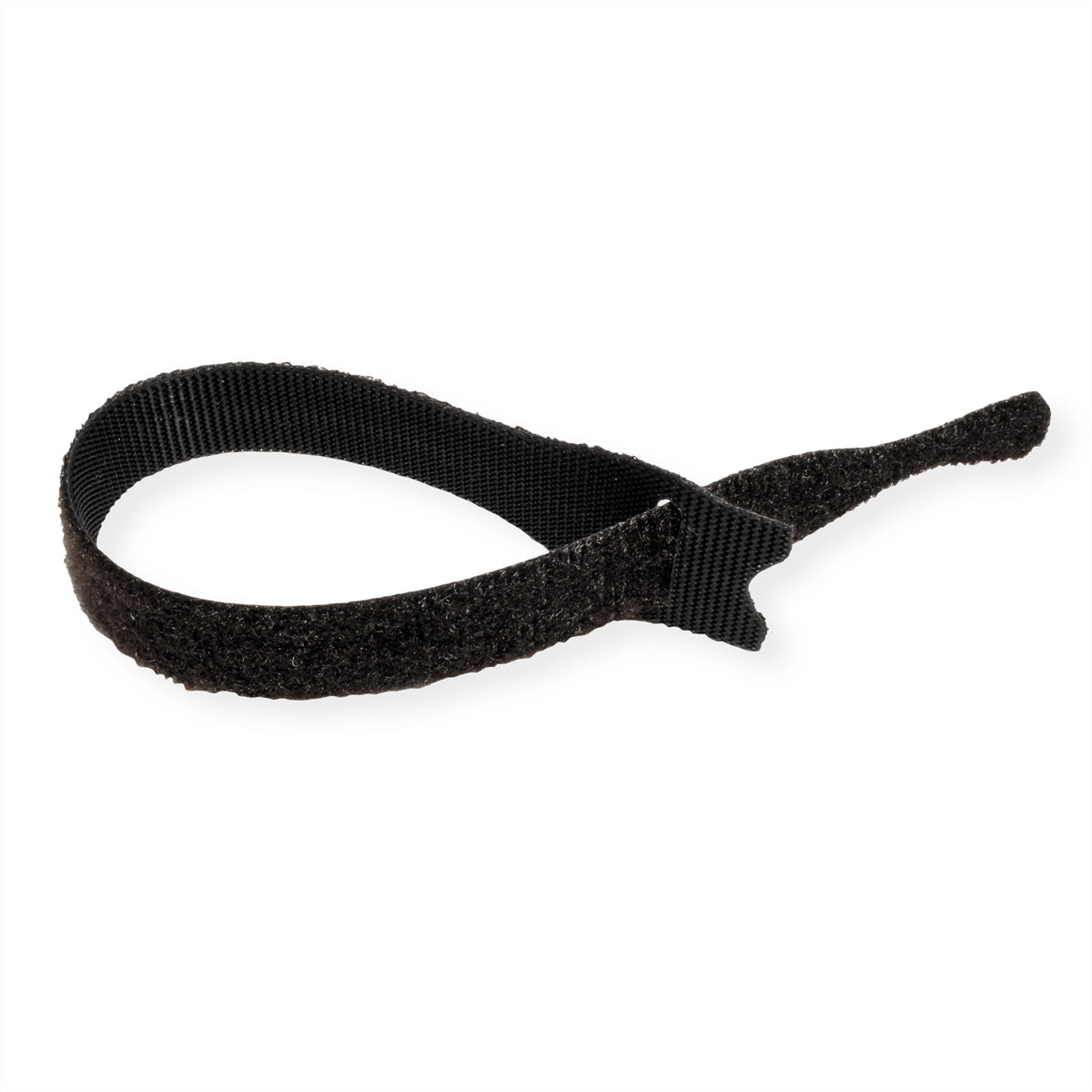 Velcro Klettkabelbinder, 12 mm × 0,20 m, schwarz, 6 Stück