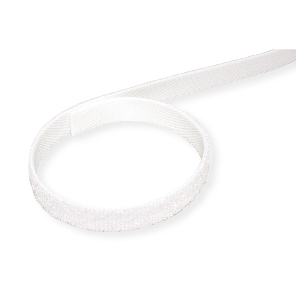 Velcro Klettband, 25 m, 10 mm – Weiss