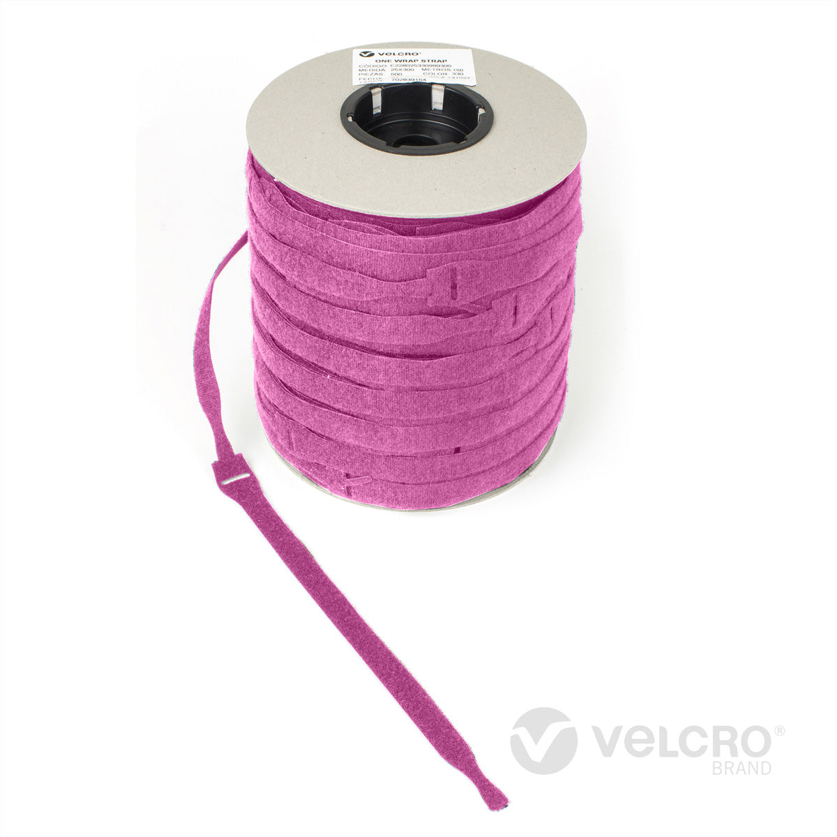 Velcro Schnur – 0,2 m, PP, rosa, 750 Stück