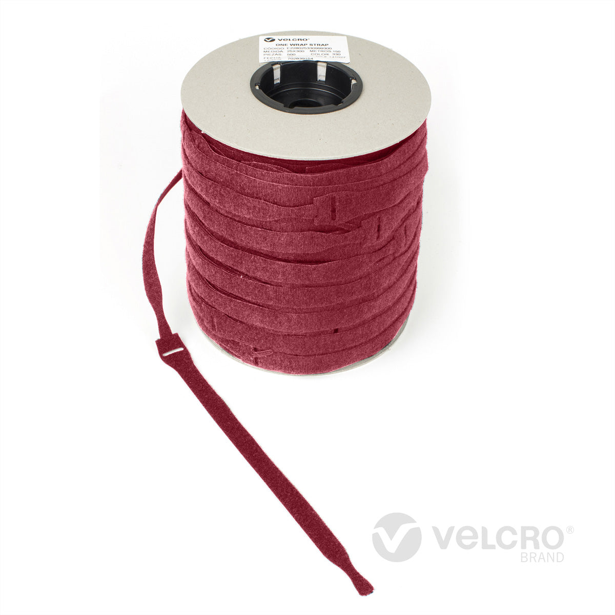 Velcro Schnur – 0,2 m, PP, rot, 750 Stück