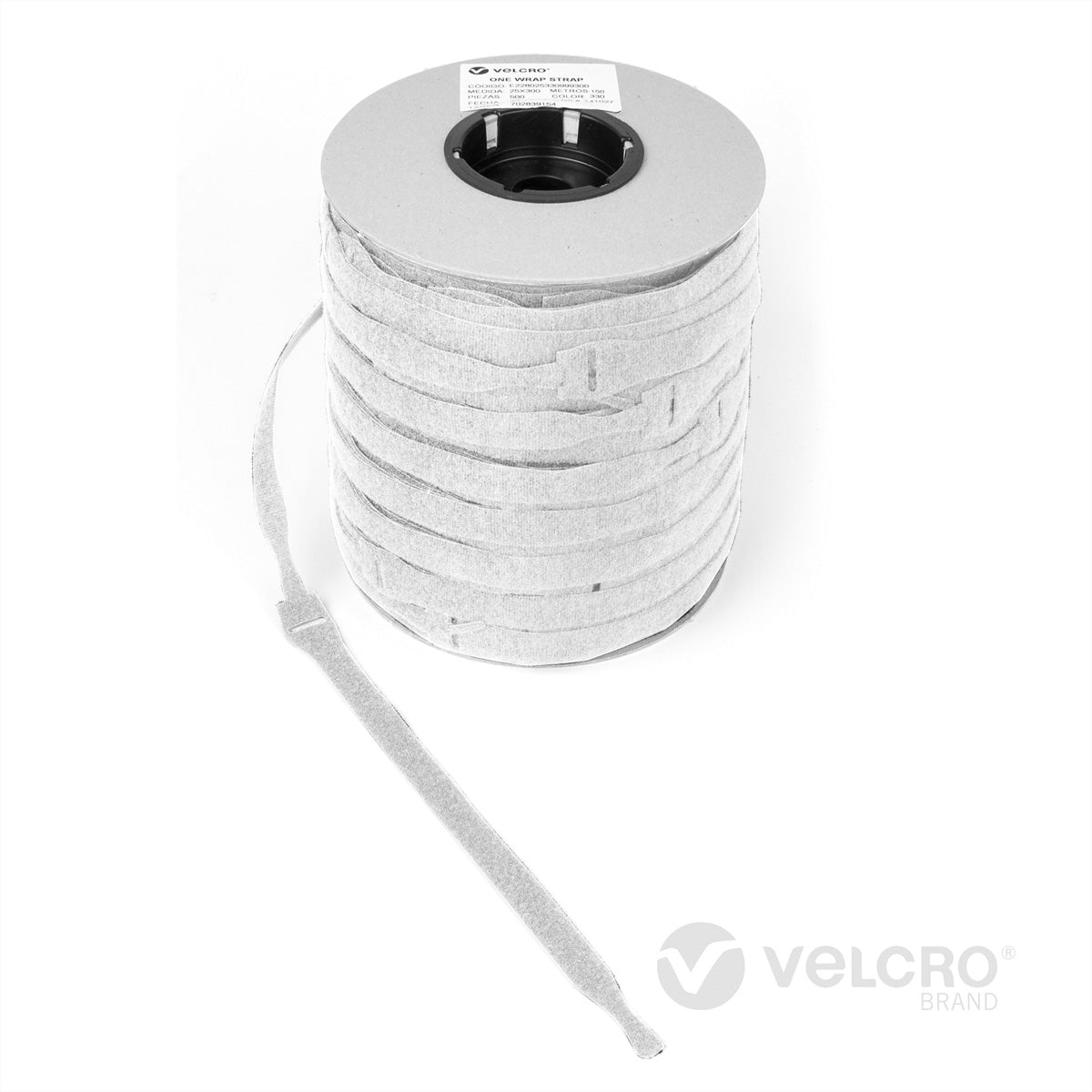 Velcro Klettkabelbinder 20×230 mm, 750er-Pack – Weiss